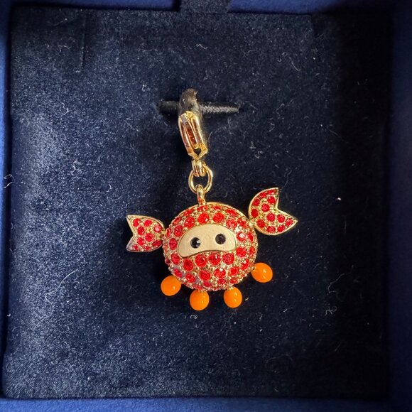 New in Box! Authentic Swarovski Lovlots Crab Charm – Red & Orange - Picture 3 of 5